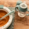 Suavinex My Family - Biberon First con manico e beccuccio in silicone - Azzurro