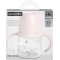 Suavinex My Family - Biberon First con manico e beccuccio in silicone - Rosa