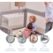 Parco Giochi - Box Pieghevole Misura L 120 x 120 Cm - Grigio