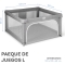 Parco Giochi - Box Pieghevole Misura L 120 x 120 Cm - Grigio