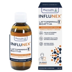 Influnex Lattoferrina Bioattiva Pediatric Sospensione Orale - Integratore Immunostimolante 200 Ml