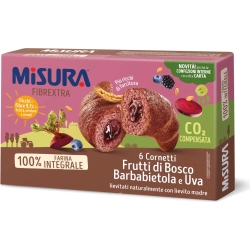 Fibrextra - 6 Cornetti Ai Frutti Di Bosco Barbabietola E Uva
