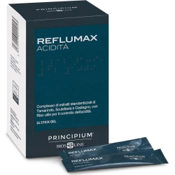 Principium Reflumax Acidità 24 Stick Gel - Integratore Per Il Reflusso Gastrico