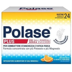 Polase Plus 24 Bustine Effervescenti Gusto Arancio E Mandarino - Integratore Per La Stanchezza - Promo