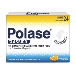 Polase Classico 24 Bustine Effervescenti Gusto Arancia - Integratore Di Magnesio E Potassio - Promo