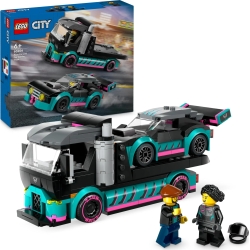 City 60406 Auto Da Corsa E Trasportatore - Playset Da Costruire 6+