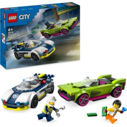 City 60415 Inseguimento Della Macchina Da Corsa - Playset Da Costruire 6+