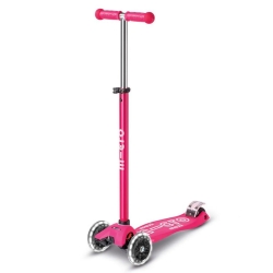 Maxi Deluxe Led - Monopattino Rosa