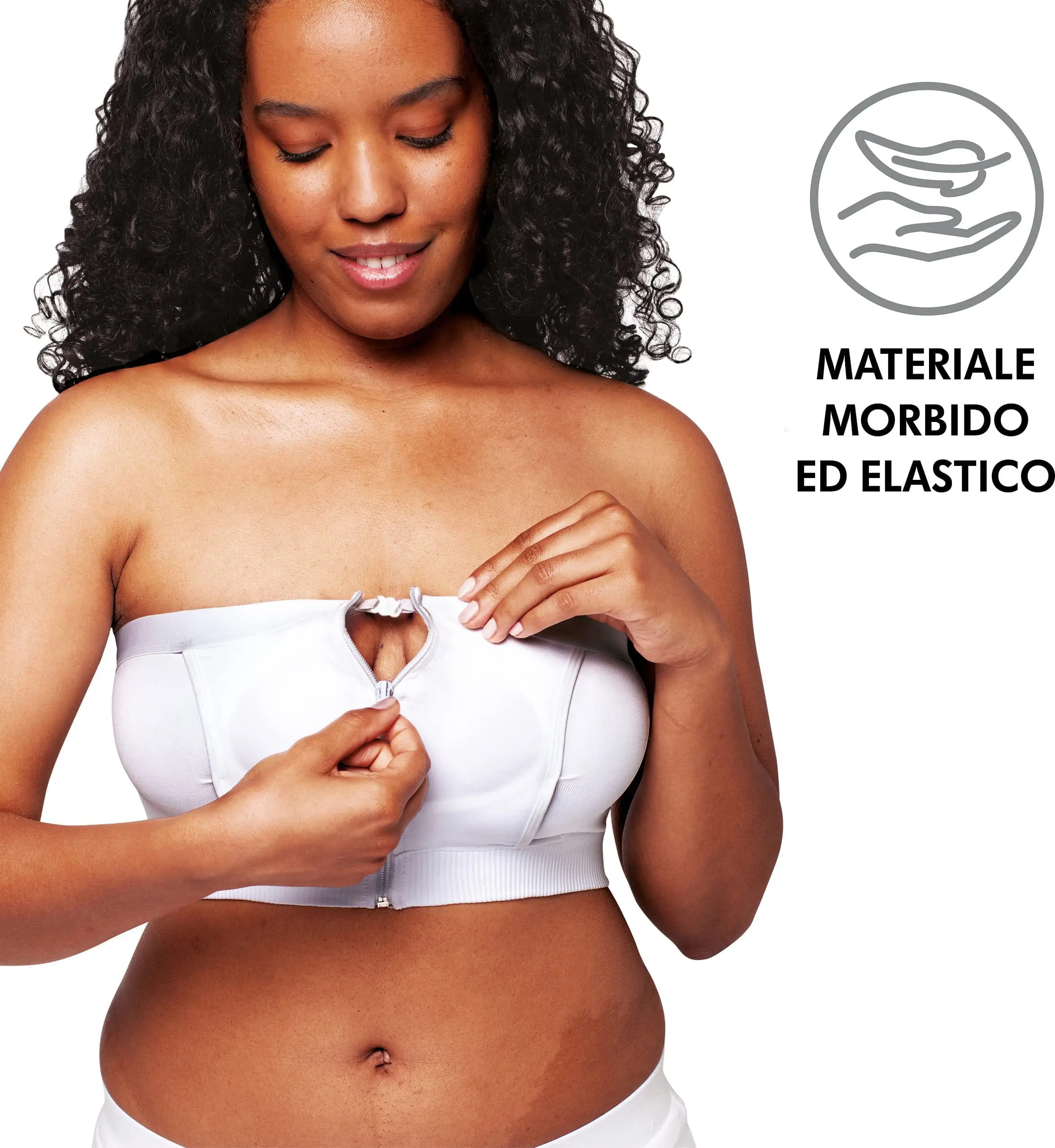 Hands-Free - Corpetto per allattamento Bianco Taglia M