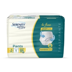 Serenity Soft Dry Sensitive - 14 Pants Pannoloni A Mutandina Assorbente Per Incontinenza Extra Taglia S