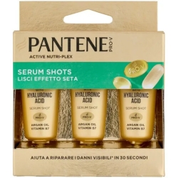 PANTENE Pro-V Sos Shots Lisci Effetto Seta - Trattamento Rigenerante 3 Da 15 Ml