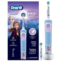 ORAL B Frozen Pro kids 3+ - Spazzolino Elettrico + 1 Testina di Ricambio