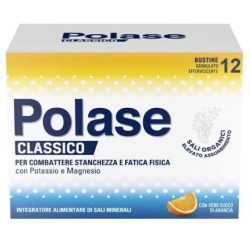 Polase Classico 12 Bustine Effervescenti Gusto Arancia - Integratore Di Magnesio E Potassio - Promo