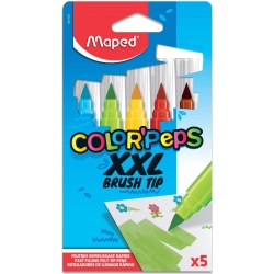 Color'Peps XXL Brush Tip - 6 Confezioni Da 5 Pennarelli