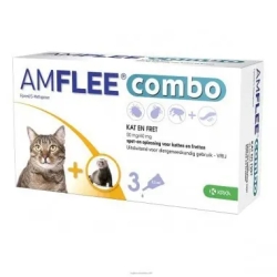 Amflee Combo Gatto 3 pipette - Trattamento Antiparassitario