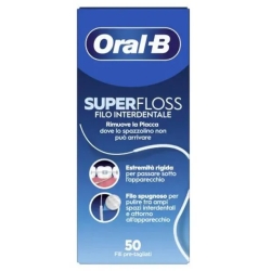 Superfloss - 50 Sezioni Pretagliate di Filo Interdentale