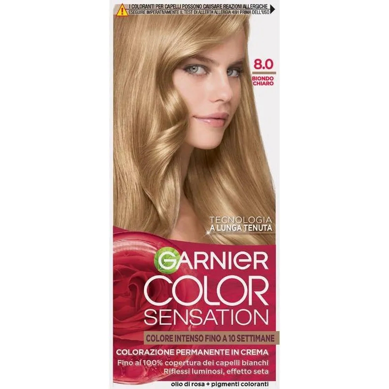 L'ORéAL Garnier Color sensation - Colorazione permanente N. 8.0 Biondo Chiaro