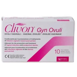Clivon Gyn - 10 Ovuli Vaginali Per Il Trattamento delle Infezioni Vaginali