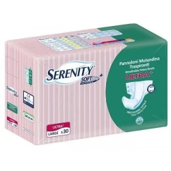 Serenity Soft Dry - 30 Pannoloni Mutandina Per Incontinenza Ultra+ -Taglia L