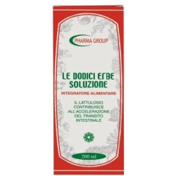 Le Dodici Erbe Soluzione 200 ml - Integratore Per Stipsi E Gonfiore Addominale