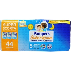 PAMPERS Sole E Luna Maxi - 34 Pannolini Taglia 5 (11-25 Kg)