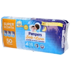 PAMPERS Sole E Luna Maxi - 50 Pannolini Taglia 4 (7-18 Kg)