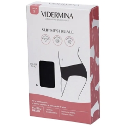 Vidermina Slip Mestruale Flusso Medio Nero Taglia S