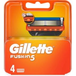 GILLETTE Fusion 5 - 4 Lamette Di Ricambio Per Rasoio