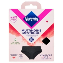 Nuvenia Intimawear - Mutandina Mestruale Taglia M - Nero