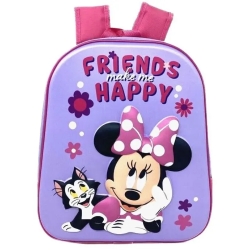 Disney Minnie 3D Friends Make Me Happy - Zaino Asilo 30 cm