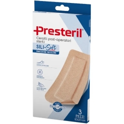 Presteril 3 Cerotti Post-Operatori Sili-Soft 10 x 20 cm
