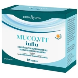 Mucovit Influ 12 bustine - Integratore per le vie respiratorie