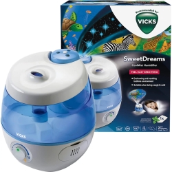 Vicks SweetDreams Cool Mist - Umidificatore a ultrasuoni + Proiettore immagini
