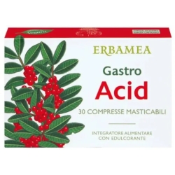 Erbamea Gastro Acid 30 Compresse Masticabili - Integratore Antiacido