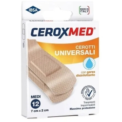 Ceroxmed Cerotti Universali Medi - 12 Cerotti Da 7 cm x 2 cm