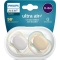 Avent Ultra Air 0-6M+ - 2 succhietti in silicone - Grigio/Marrone