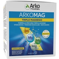 Arkomag Triplo Magnesio 20 Bustine - Integratore per il Sistema Nervoso