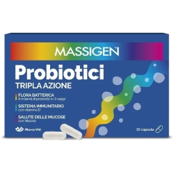Massigen Probiotici 10 capsule - Integratore di fermenti lattici