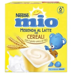 Mio Merenda al latte e cereali- 4 vasetti da 100 g