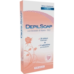 strisce depilatorie per il corpo pelli delicate 20 strisce + fluido restitutivo post-depilazione