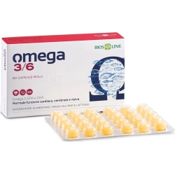 Bios Line Omega 3/6 60 Capsule - Integratore Per Controllo Trigliceridi e Circolazione