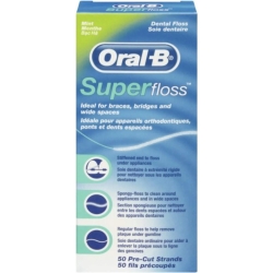 Oral-B Super Floss 50 Fili Interdentali Pre-Tagliati