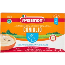 Plasmon Liofilizzati Per Bambini Al Gusto Coniglio 3 Vasetti Da 10 G