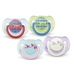 Avent Succhietti Silicone Ortodontici Classic 6 -18 Mesi 2 pezzi colori assortiti
