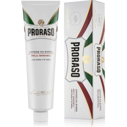 PRORASO sapone da barba anti-irritazione per pelli sensibili bianca tubo 150 ml