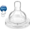 Avent 2 tettarelle natural flusso regolabile con fessura a y 6m+