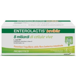 Enterolactis bevibile 12 flaconcini 10 ml - integratore di fermenti lattici