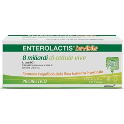 Enterolactis 12 flaconi da 10 ml - Integratore di Fermenti Lattici Vivi