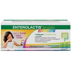 enterolactis bevibile bambini 12 flaconi - integratore di fermenti lattici
