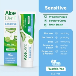 Optima Naturals aloedent sensitive dentifricio delicato per le gengive 100 ml